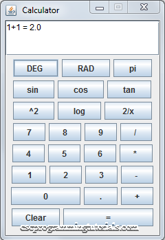 Simple Java GUI Calculator