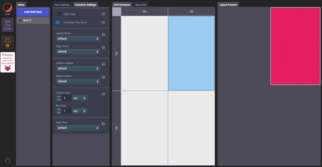 Grid Layout generator